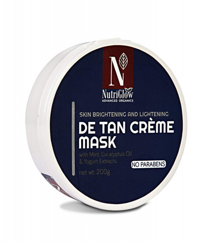 NutriGlow Advanced Organics De Tan Cream Mask 200 gm (Pack of 2)