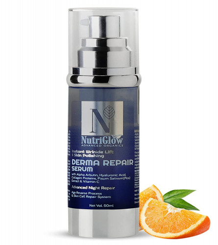 NutriGlow Advanced Organics Derma Repair Face Serum 50 ml (Pack of 2)