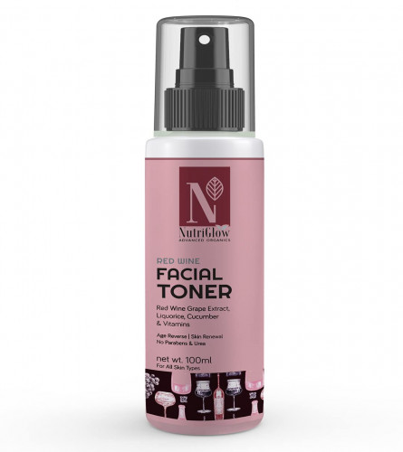NutriGlow Advanced Red Wine Toner Facial Toner 100 ml (Pack of 2)