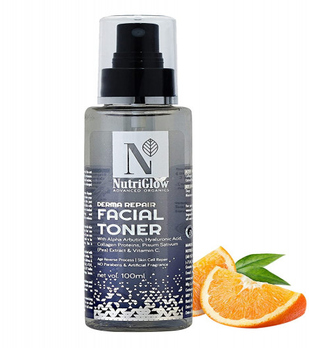 NutriGlow Advanced Organics Derma Repair Facial Toner 100 ml (pack of 2)