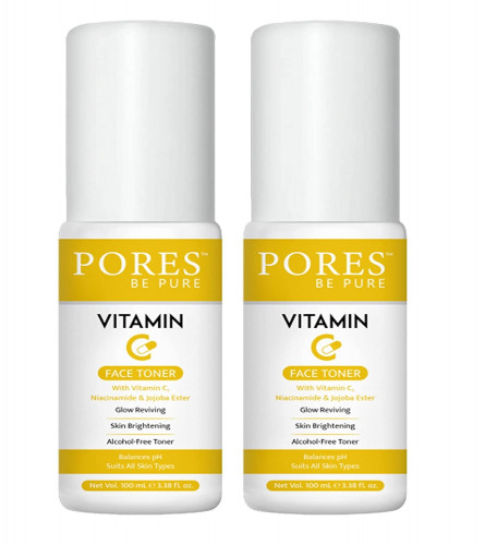 PORES Be Pure Vitamin C Face Toner 100 ml (pack of 2)