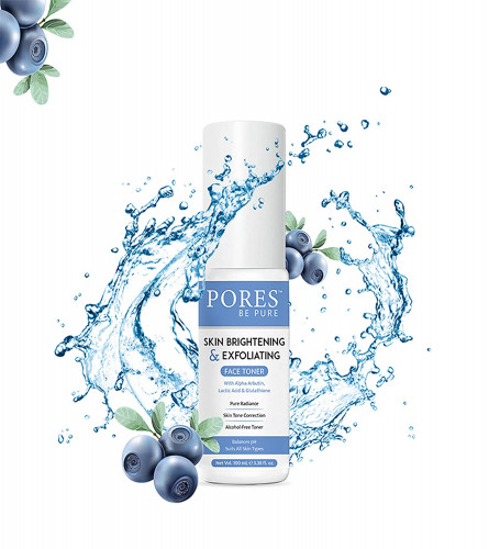 PORES Be Pure Skin Brightening & Exfoliating Face Toner 100 ml (pack of 2)