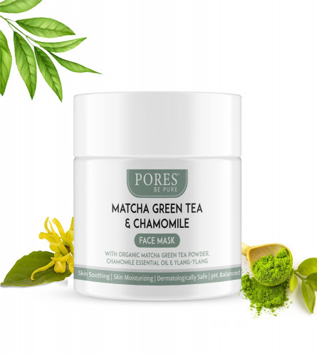 Pores Be Pure Face Matcha Green Tea & Chamomile Mask 100 gm