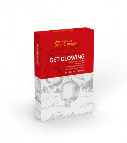 Aroma Magic Get Glowing Sheet Mask 20 gm (Pack of 5)