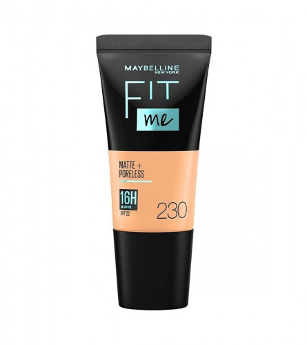 Maybelline New York Liquid Foundation, Matte & Poreless 230 Natural Buff 18ml (Pack of 2)