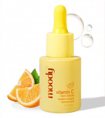 Moody Vitamin C Face Serum for Glowing Skin, Brighetning & Hydrating