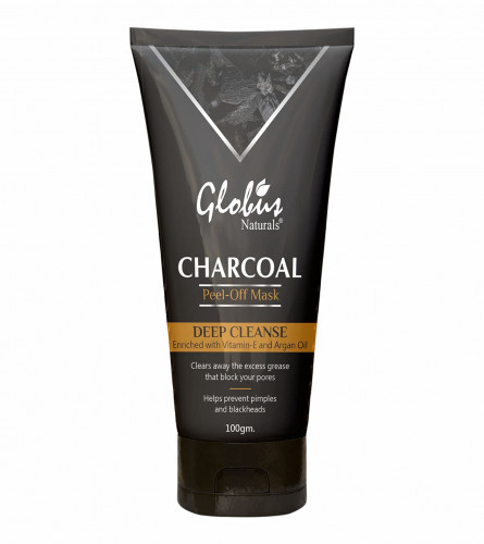 Globus Naturals Activated Charcoal Peel Off Mask Enriched with Vitamin-E
