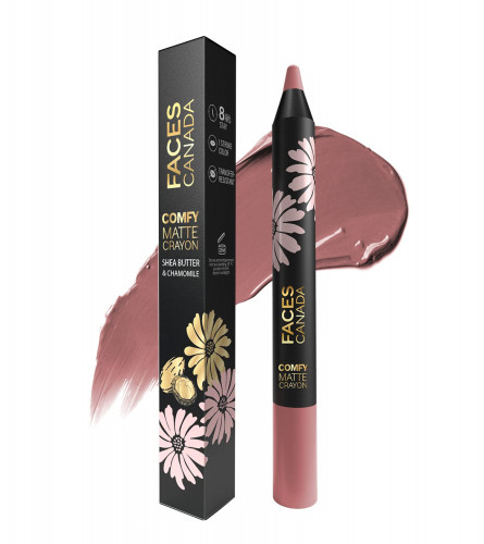 FACES CANADA Comfy Matte Lip Crayon - Shots On Me 14, 2.8g (Pack of 2)