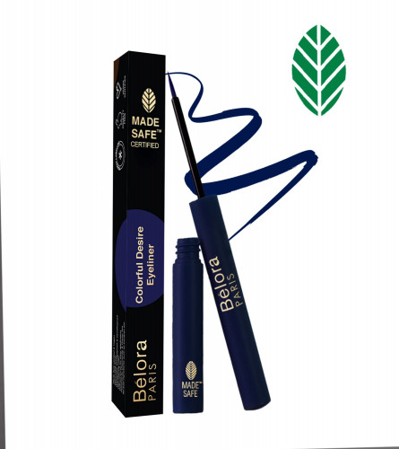 Belora Paris Colorful Desire Eyeliner | Matte Finish Liquid Eyeliner| Deepest Blue