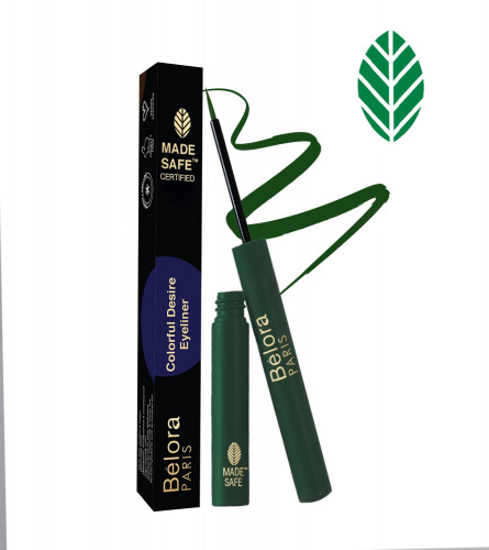Belora Paris Colorful Desire Eyeliner Liquid Eyeliner|Long stay 18 Hours | Very Green
