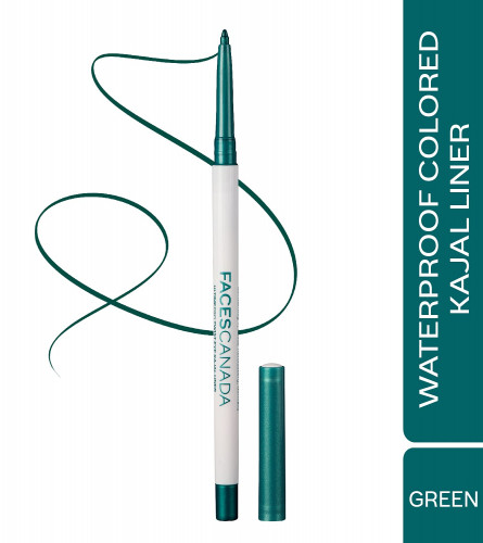 FACESCANADA Waterproof & Smudgeproof Twist Eye Liner Green, 1.2g