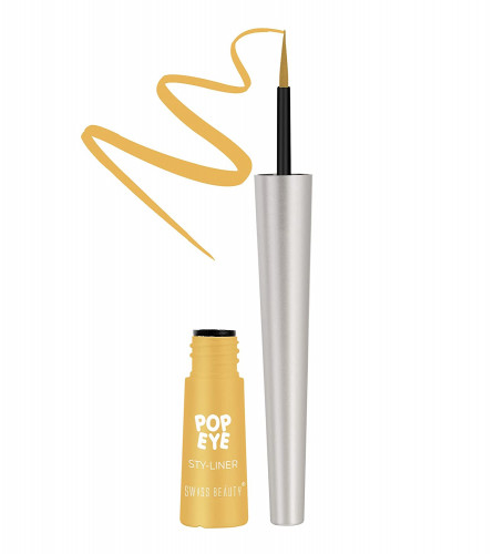 Swiss Beauty Pop Waterproof And Long Lasting Liquid Eyeliner Sunrise 3 ml (Pack Of 4)