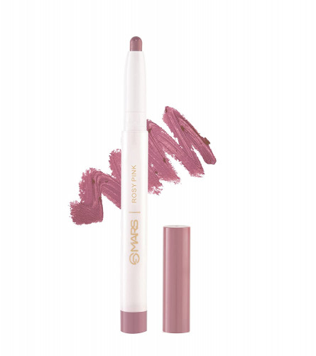 MARS Retractable Poppins Long Lasting Lip Crayon 04-ROSY PINK 1.3 gm (Pack Of 2)