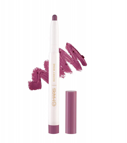 MARS Retractable Poppins Long Lasting Lip Crayon 09-BERRY-WINE 1.3 gm (Pack Of 2)