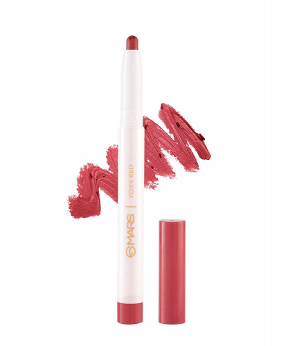 MARS Retractable Poppins Long Lasting Lip Crayon 15-FOXY RED 1.3 gm (Pack Of 2)