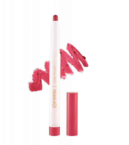MARS Retractable Poppins Long Lasting Lip Crayon 16-PINK PICNIC 1.3 gm (Pack Of 2)