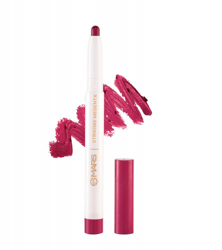 MARS Retractable Poppins Long Lasting Lip Crayon STRIKING MAGENTA 1.3 gm (Pack Of 2)