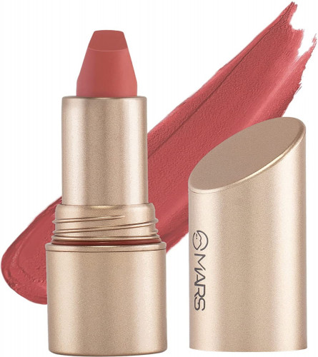 MARS Matte Long Lasting Matinee Lipstick Matte Finish 08-Peachy Pink Nude 3.5 g (Pack Of 2)