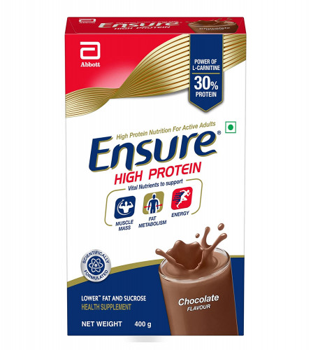 Ensure High Protein Drink for Physically Active Adults - Chocolate 400g, Red Free shipping worldwide