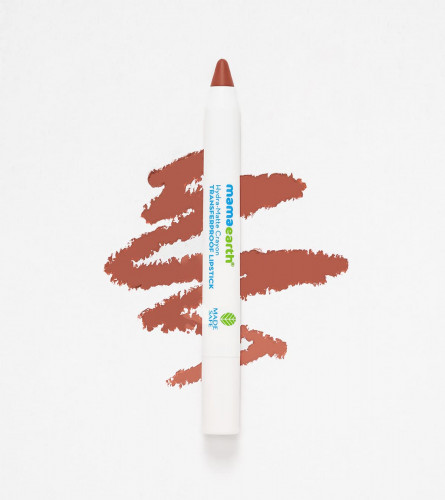 Mamaearth Hydra-Matte Crayon Transferproof Lipstick Cappuccino Brown - 2.4 g (Fs)