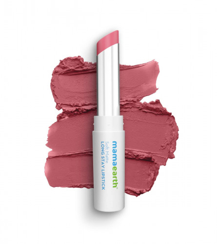Mamaearth Soft Matte Long Stay Lipsticks Berry Nude - 3.5 g (Pack Of 2)