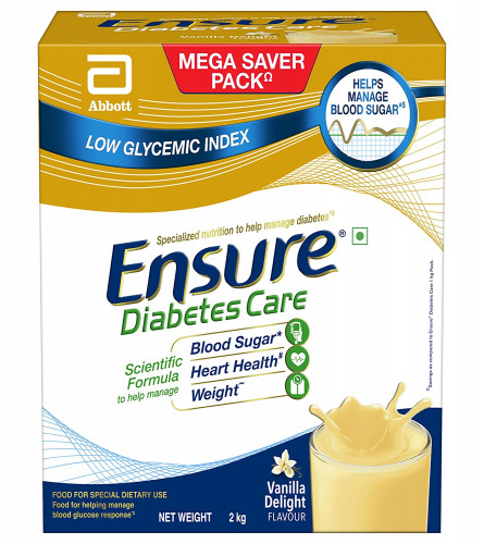 Ensure Diabetes Care - Nutrition to Help Control Blood Sugar Levels- 2 Kg (Vanilla Flavour)