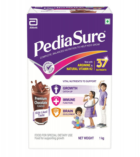Pediasure Health & Nutrition Premium Chocolate Drink Powder 1Kg Refill pack, Free Shipping Worldwide