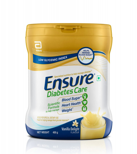 Ensure Diabetes Care- Nutrition to Help Control Blood Sugar Levels- 400 gm Jar (Vanilla Flavour)