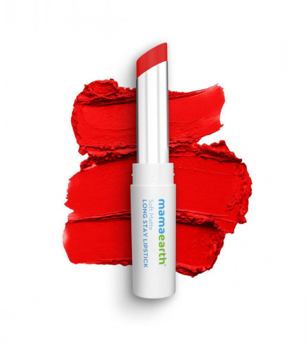 Mamaearth Soft Matte Long Stay Lipsticks Red Dahlia - 3.5 g (Pack Of 2)