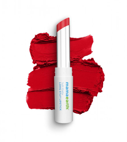 Mamaearth Soft Matte Long Stay Lipsticks Ruby Red - 3.5 g (Pack Of 2)
