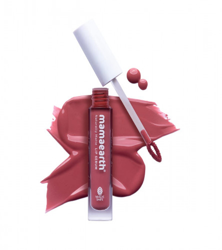 Mamaearth Naturally Matte Lip Serum Matte Liquid Lipstick Rosy Nude 3 ml