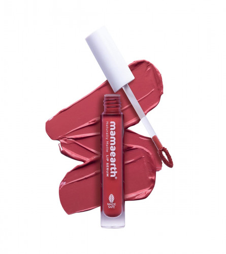 Mamaearth Naturally Matte Lip Serum Matte Liquid Lipstick Candylicious Nude 3 ml
