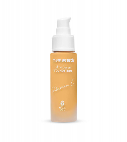 Mamaearth Glow Serum Foundation Lotion with Vitamin C & Turmeric - Crème Glow 30 ml