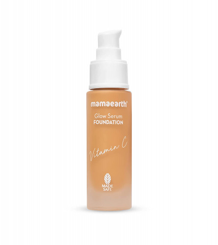 Mamaearth Glow Serum Foundation Lotion with Vitamin C & Turmeric -Toffee Glow 30 ml