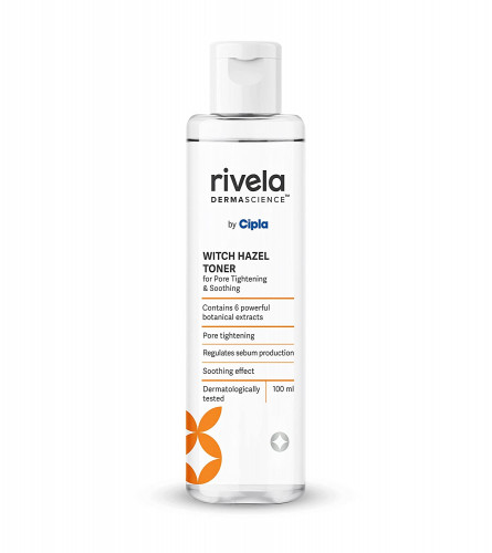 Rivela Dermascience Witch Hazel Face Toner By Cipla |For Pore Tightening & Soothing