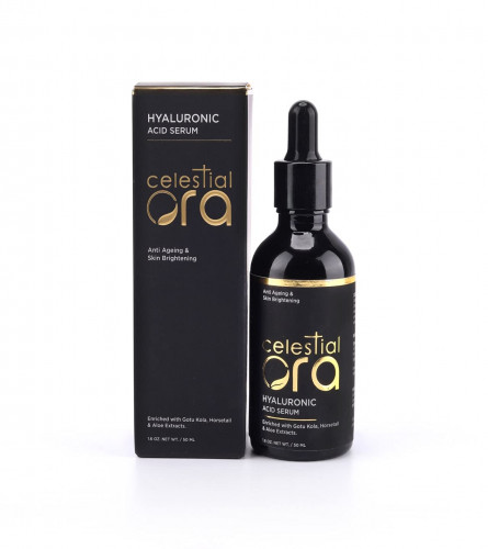 Celestial Ora Hyaluronic Acid Serum for Intense Hydration, Glowing Skin & Fines Lines