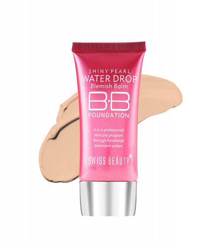 SWISS BEAUTY Matte Shiny Pearl Water Drop Blemish Balm Bb Foundation Shade-03