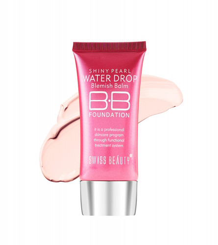 SWISS BEAUTY Matte Shiny Pearl Water Drop Blemish Balm Bb Foundation Shade-02