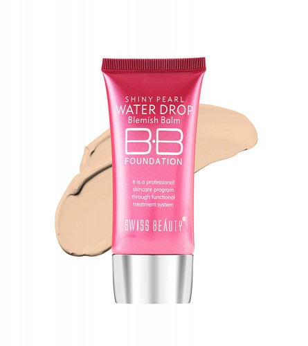 SWISS BEAUTY Matte Shiny Pearl Water Drop Blemish Balm Bb Foundation Shade-04