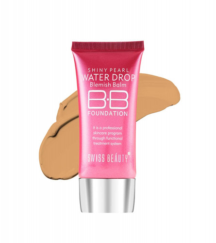 SWISS BEAUTY Matte Shiny Pearl Water Drop Blemish Balm Bb Foundation Shade-06