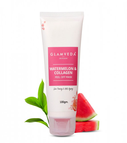 Glamveda Watermelon & Collagen Peel Firming & Anti Aging Off Mask For Women