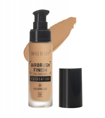 Swiss Beauty Airbrush Finish Lightweight Foundation For Face Makeup - Nude Beige