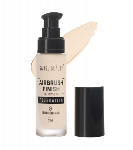 Swiss Beauty Airbrush Finish Lightweight Foundation For Face Makeup -Shell White