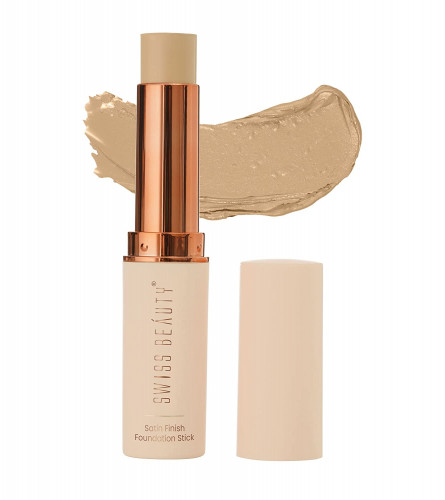 Swiss Beauty Satin Finish Panstick Foundation - Sandy 7 gm (Pack Of 2)