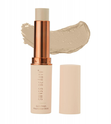 Swiss Beauty Satin Finish Panstick Foundation - Cream Vanilla 7 gm (Pack Of 2)