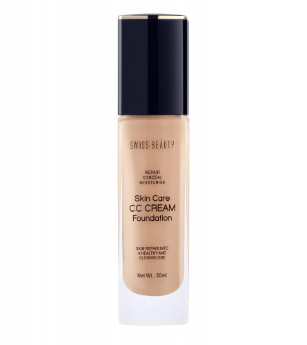 Swiss Beauty Foundation Skin Care CC Cream Face MakeUp - Natural-Nude 34 gm