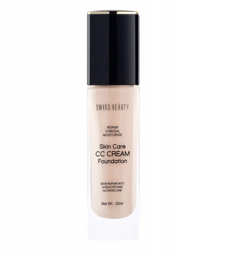 Swiss Beauty Foundation Skin Care CC Cream, Face MakeUp - White-Ivory