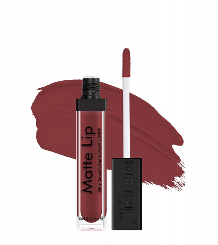 Swiss Beauty Ultra Smooth Matte Liquid Lipstick Red-Smoke