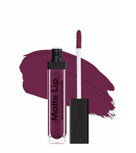 Swiss Beauty Ultra Smooth Matte Liquid Lipstick Purple villain