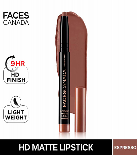 FACES CANADA Ultime Pro HD Intense Matte Lips + Primer - Espresso 03
